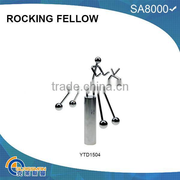 small balanceman with metal base