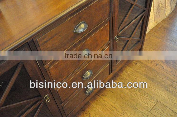 Luxury Spanish style wooden dinning room sideboard