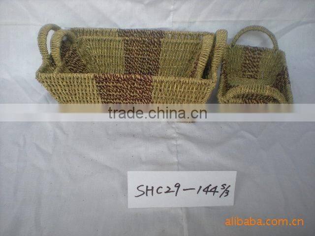 linyi wholesale sea grass basket maize mose basket