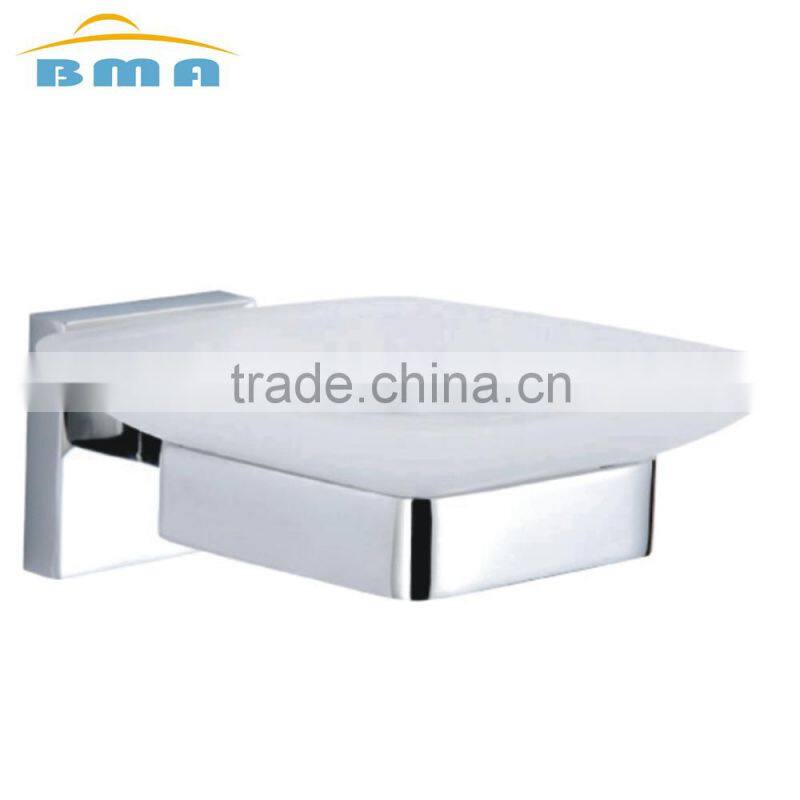 Modern Wall Mount Stainless Steel 304 Double Glass Bathroom Soap Dish