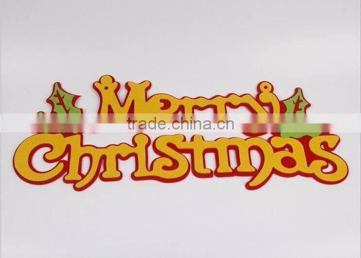 Christmas Decorative English Letters Hanging Merry Christmas Words Alphabet For Window Showcase Decorations