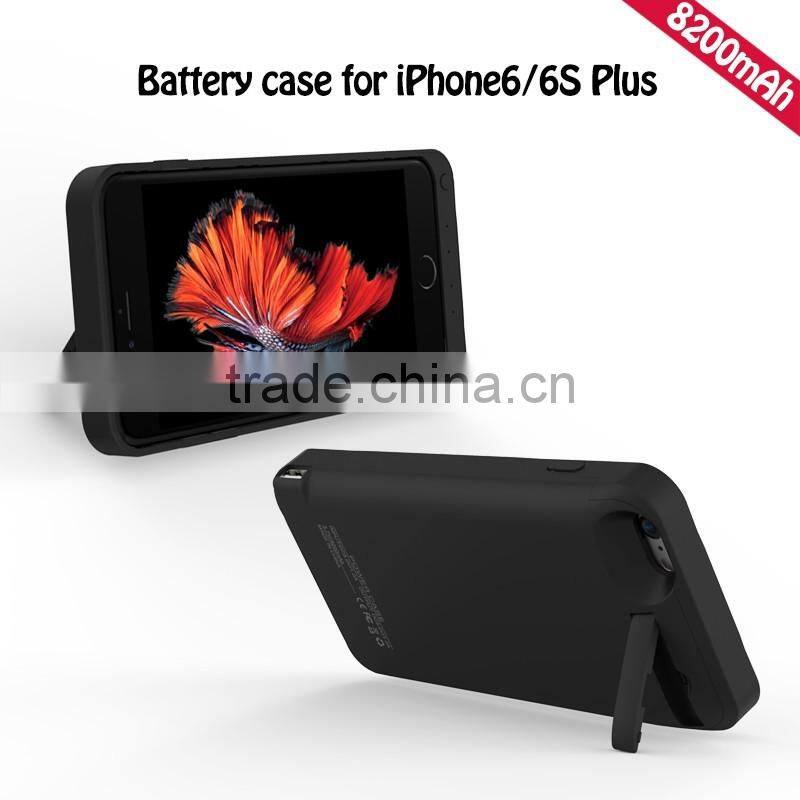 New Arrival Powerful 8200mAh Battery Case For iPhone6/6s Plus Coloful Back Battery Case For Mobile Phone