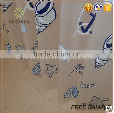 high quality transparent polyester shower curtain