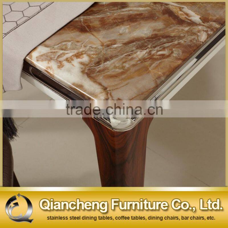Morden style marble mdf dining table