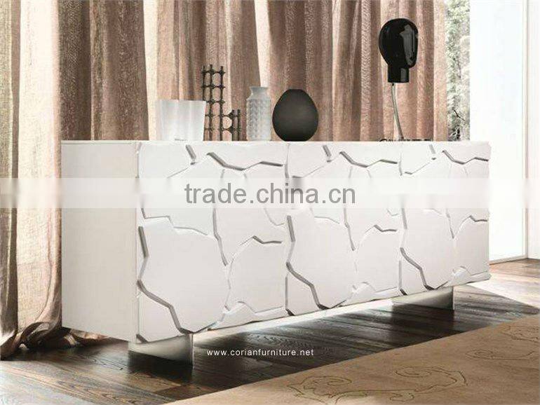 Modern design corianfurniture TV standing cabinet