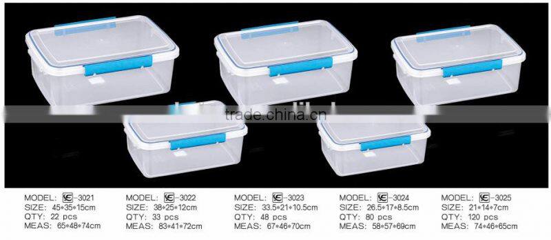 airtight food grade plastic storage container High Quality