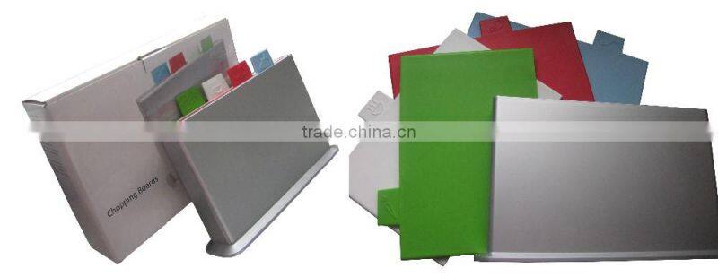 4 pcs chopping board with holder,plastic chopping board,chopping board set