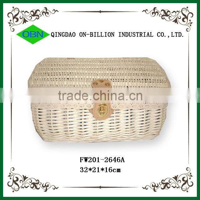 Hot sell woven wicker clothes basket storage unit