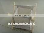 Wood magzine rack storage rack