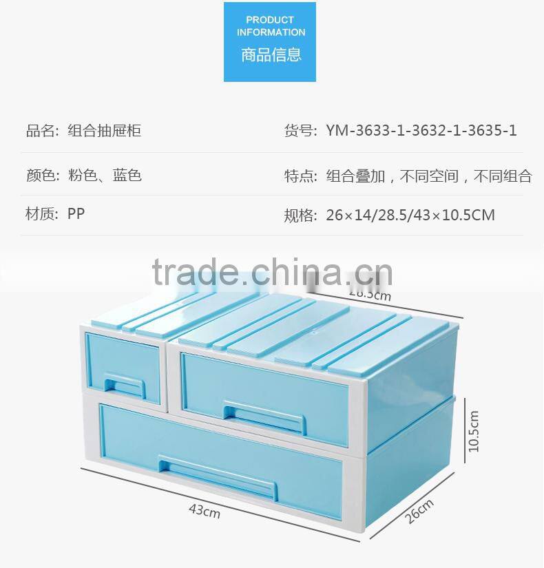 emc Plastic drawer for house, plastic storage drawer with tiers