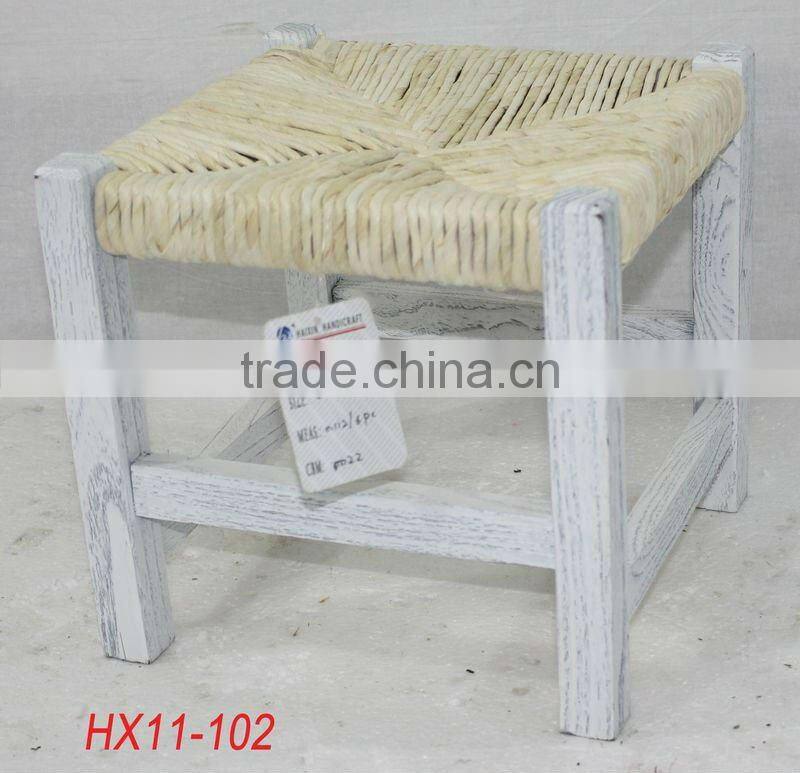 Antique wooden saet stool for children