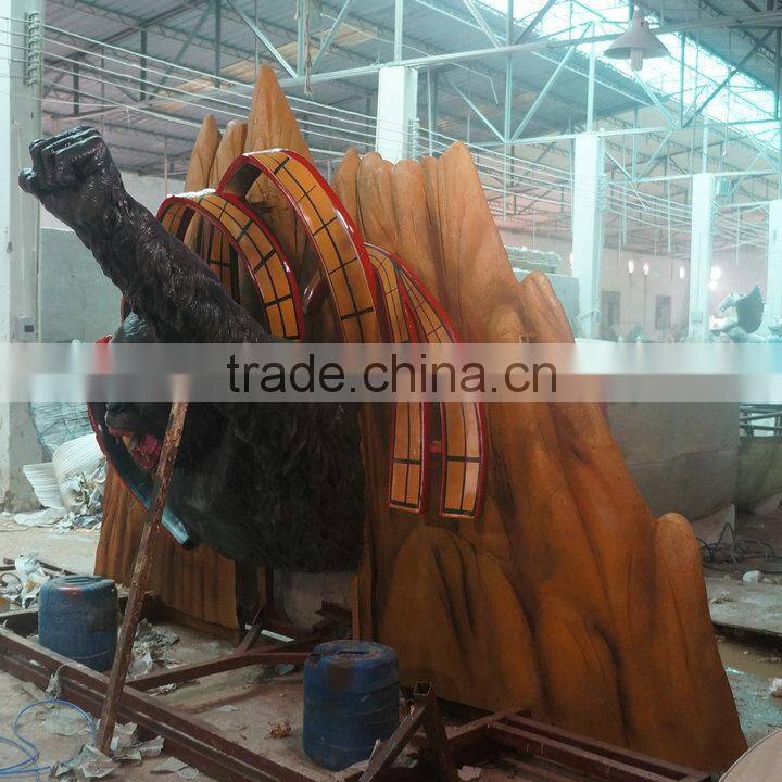 Zoo or playground park big orangutan statue sculpture decoration