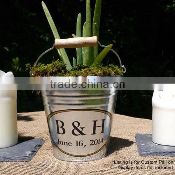 High quality oval metal buckets/ garden bucket