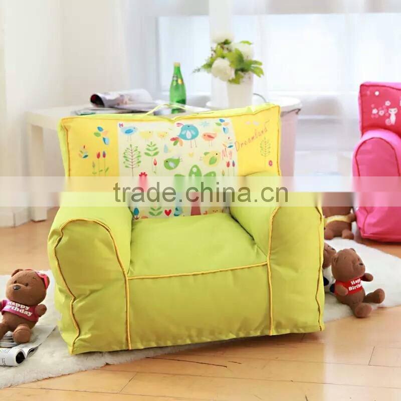 Lovely Colorful Printed Forest Party Kids Upholstery Sofa - New Arrival Cute Designed Children Room Pouf BF11-02284b