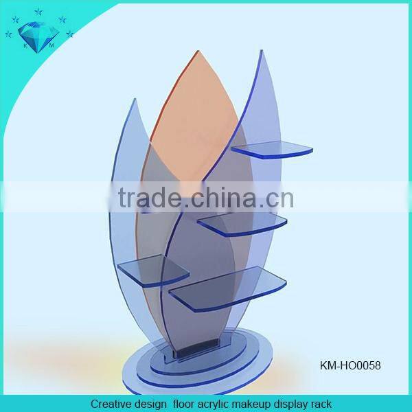 Customized large glass display cabinet with MDF storage lockers