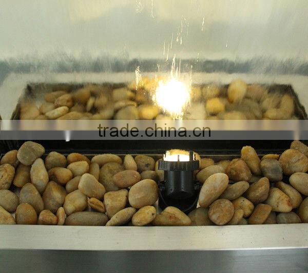 glass waterfall stained glass room divider