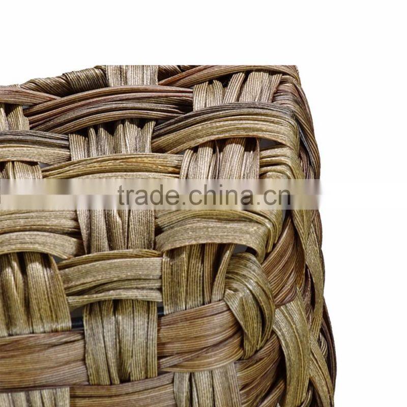 Plastic Flower Pot Garden Planter Basket with lining,Set of 3