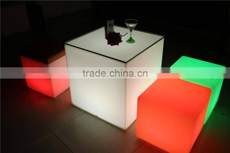 16 color changing led home furniture/bar chair/LED cube tank