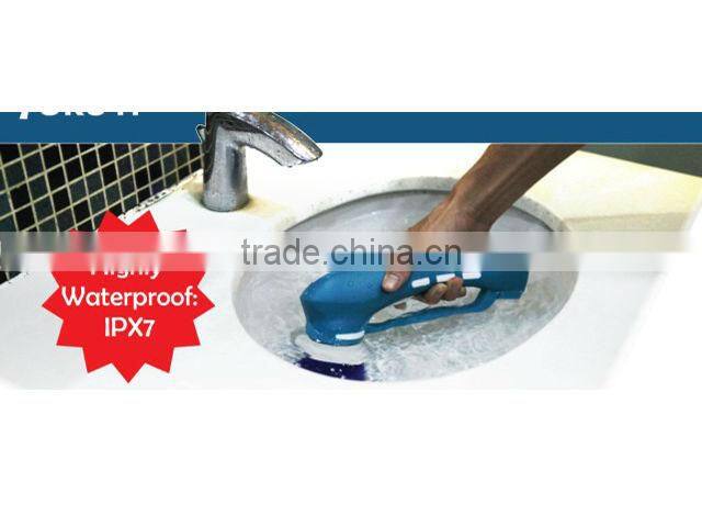 Cordless bathroom cleaner, electric kitchen scrubber, window and glass cleaning brush