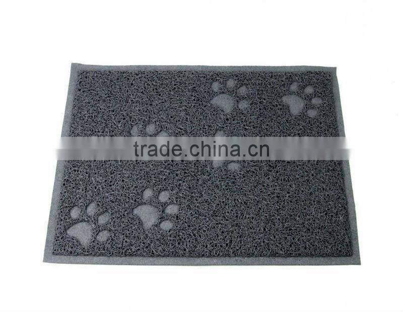 PVC Rectangle shape Cat litter mat, Cat floor mat, PVC Pet food mat