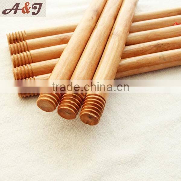 Smooth wooden mop rod for cleaning products