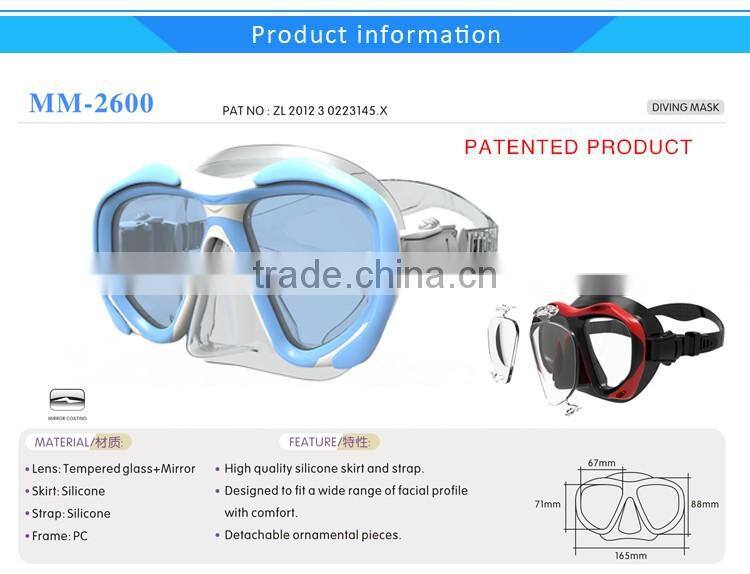 2017 Top professional and comfortable mask for snorkel