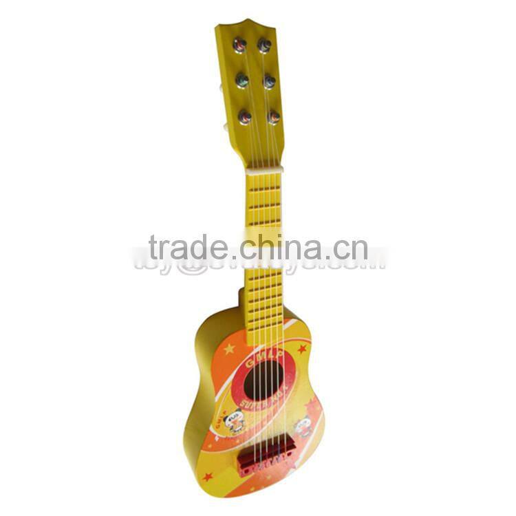 Best sale kids musical wooden toy guitar for 3 year old W07H014-S