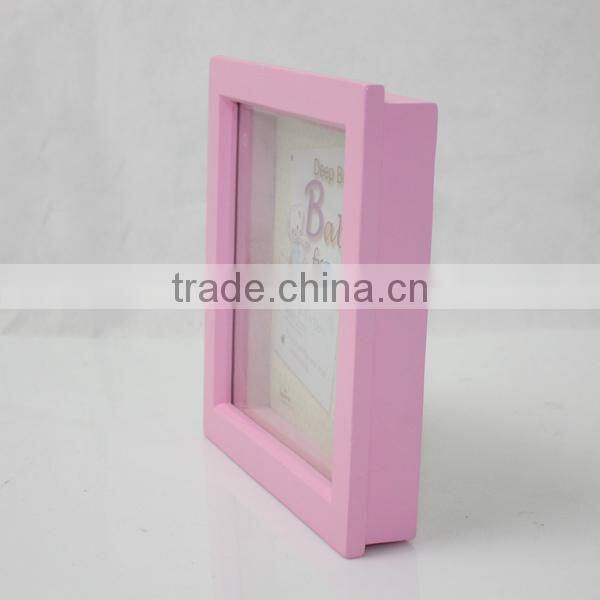 2016 hot sale baby wooden photo frame digital, most popular wooden photo frame digital W09A019