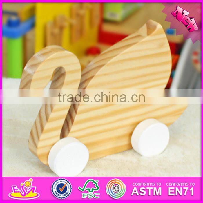 2016 new design kids toy wooden swan W05B149
