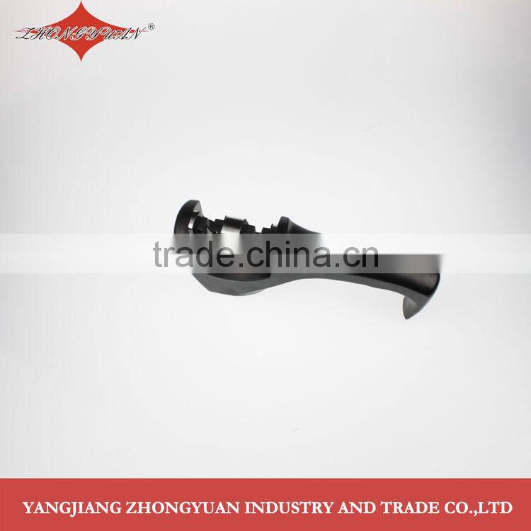 Two-stage knife sharpener with long safety ABS handle