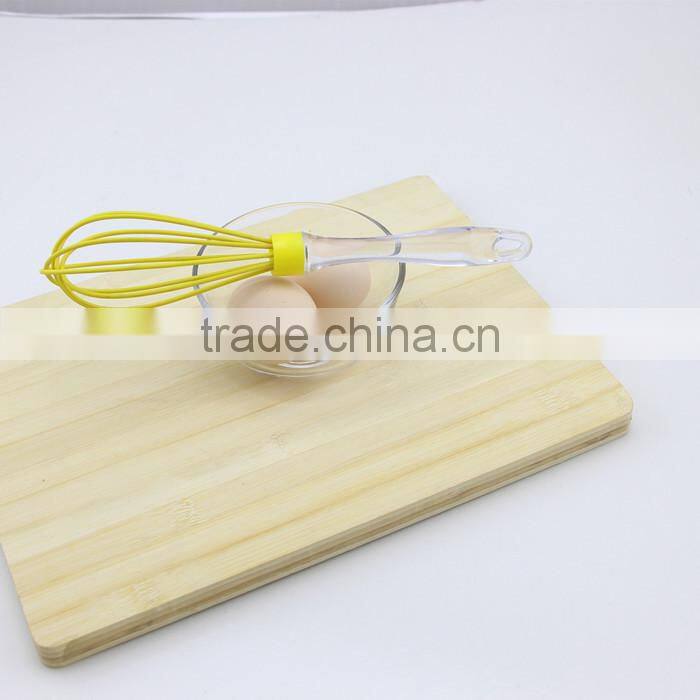Novelty Yellow Silicone Whisk with Soft Acrylic Handles