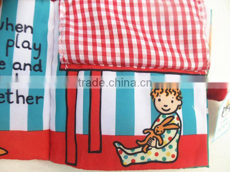 Hot Intelligence Development Baby kids Educational Cloth Books Soft Series Colorful Fabric Kid Learning Book