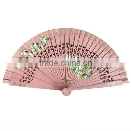 Hand-painted Spanish folding hand fan