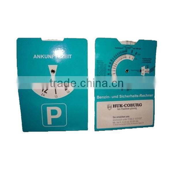 2017 paper parking disc,parking disc clock,parking disc
