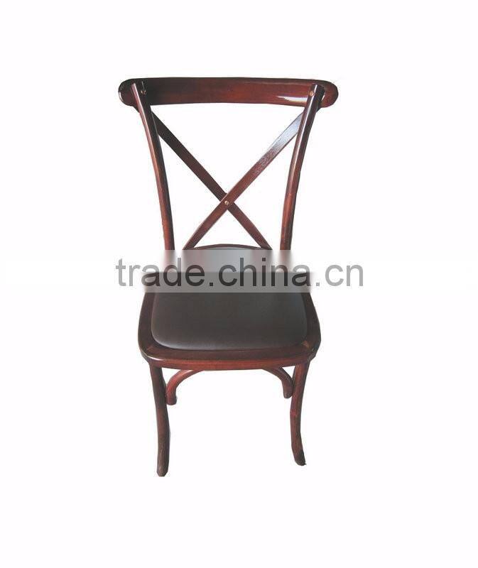 living room furniture solid wood cross back restaurant chair