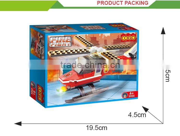 Funny plastic kids play set building bricks scale diecast model aircraft
