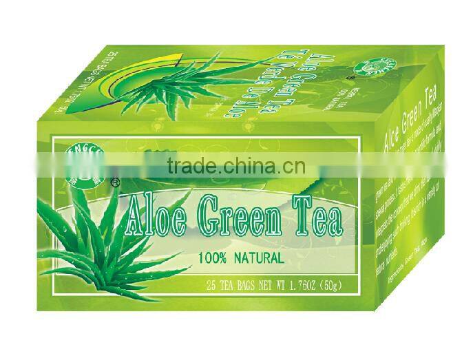 Aloe Green Tea Bag, Beauty Tea, Herbal tea