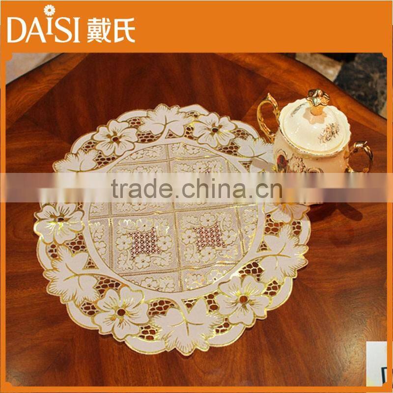 137cm*183cm elegent PVC Lace long table cloth for banquet