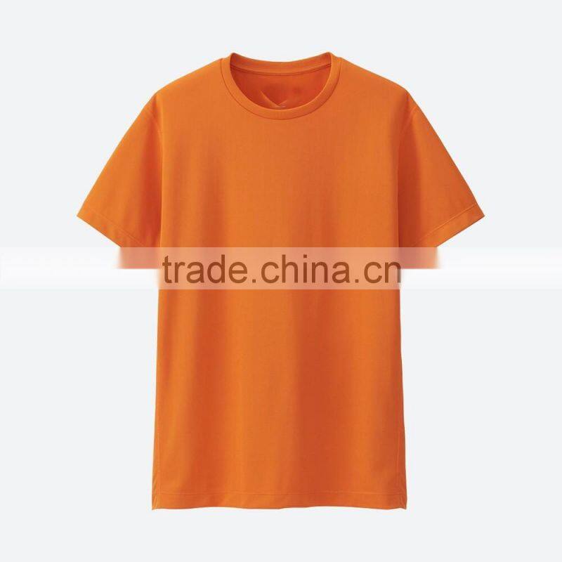 Manufacturer custom cotton blank mens round neck t-shirt