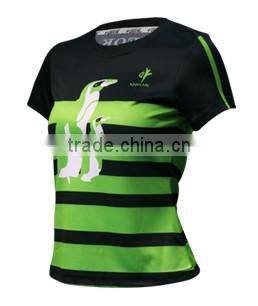 ladies colorful sublimation sports suit , sublimation running suit , outdoor shirt
