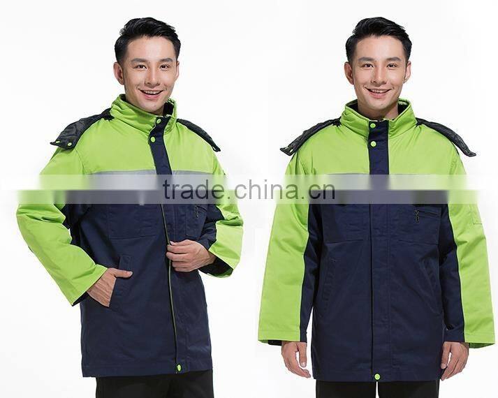 winter 100% cotton, cotton poly blended high quality worker uniform, labor uniform