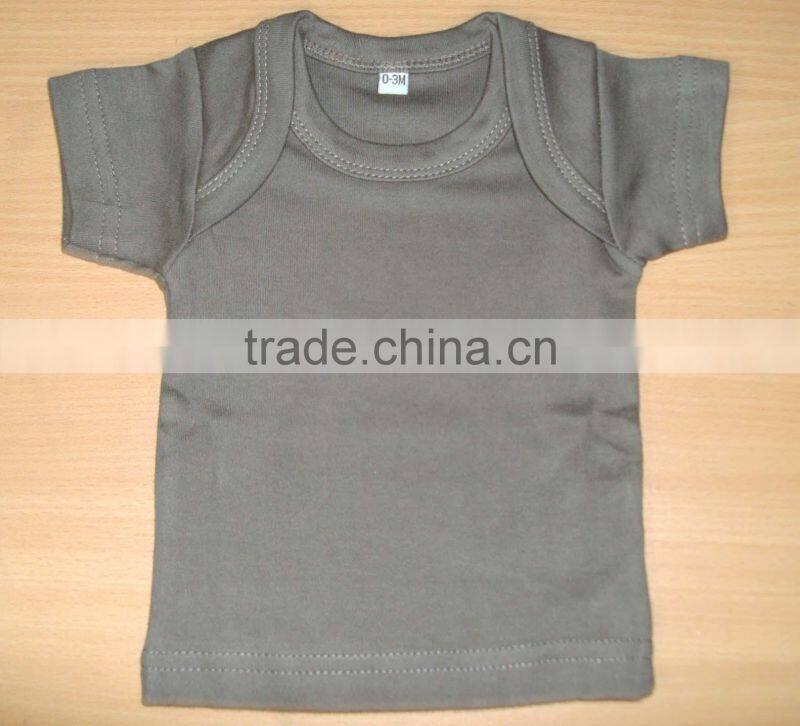 100%cotton interlock baby t-shirts, soft hand-feel combed cotton baby garments
