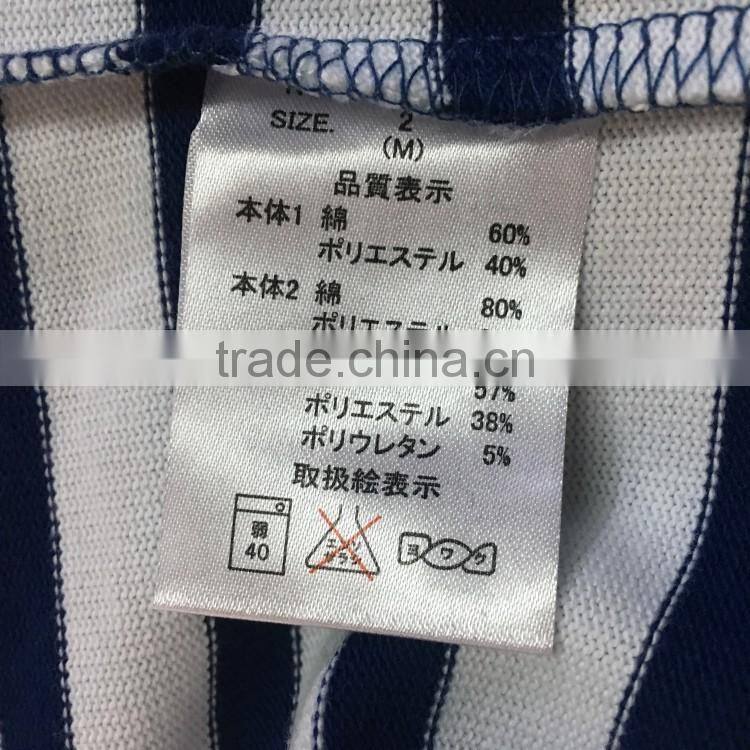 Men stocklots 60%cotton40%polyester stripe print t-shirt