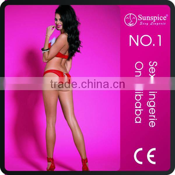Wholesale Red Sexy Erotic Christmas Underwear Woman Lingerie
