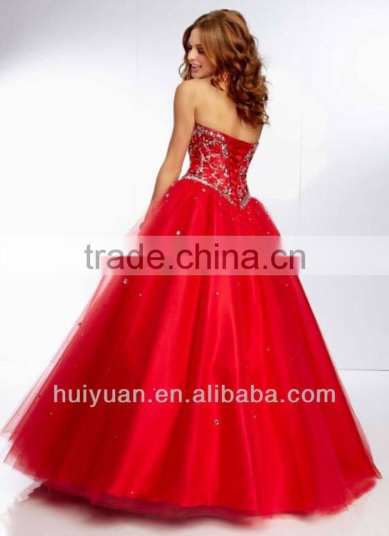 Embroidery and Beading Bodice Bridesmaid Dress 2013