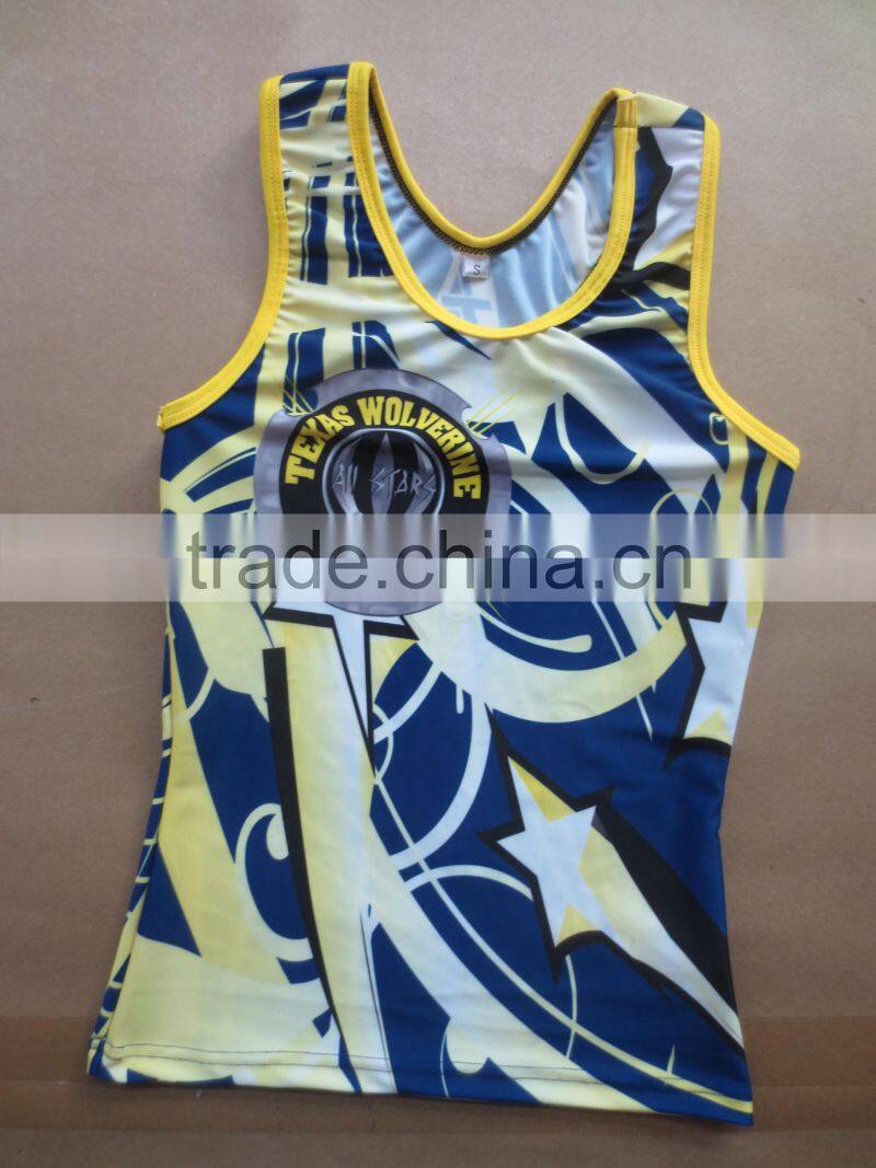 Cool Professional Hot Cheerleading Uniforms, Custom Cheerleading Vests/Sports Bras