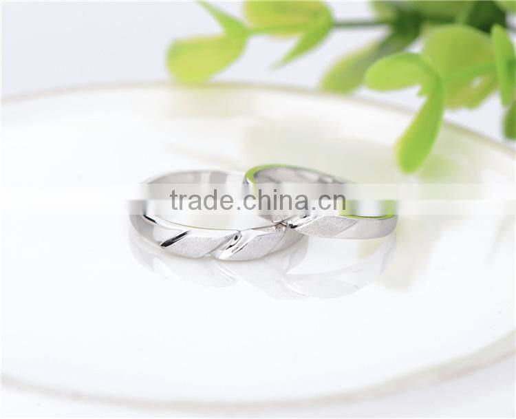 Fashion Couple Jewelry Engagement Matt Ring