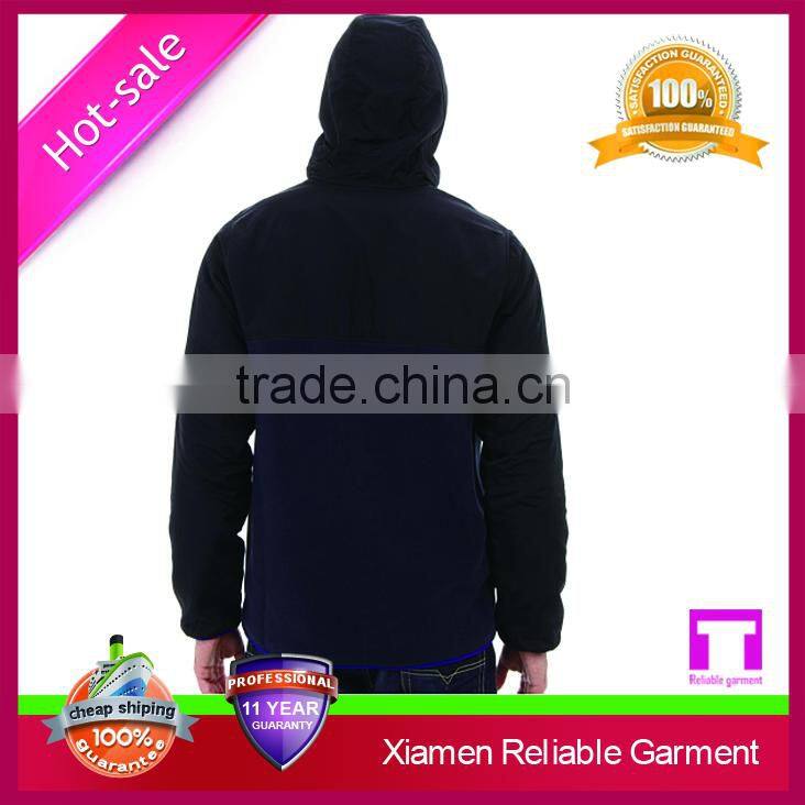 Double-faced polar fleece full zip polar flece jacket