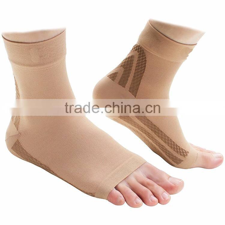 2017 Men Women Running Cycle Basketball Sports Outdoor Foot Anti Fatigue Compression Ankle Foot Sleeve