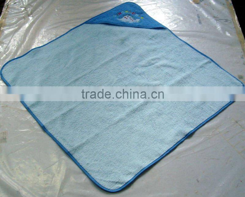 Hooded baby velour towel